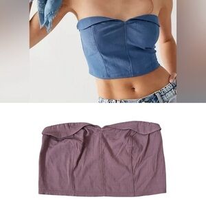 NWOT Intimately Free People All About You Corset Top Purple Size Small